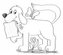 Hund zum Ausmalen
